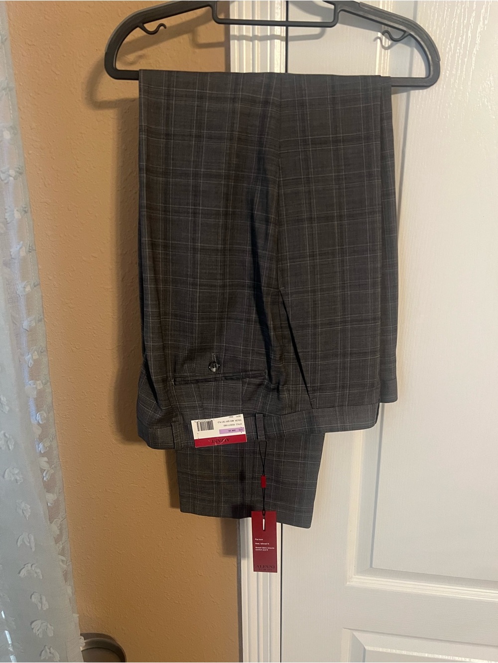 NWT Alfani gray wool blend slacks sz 38/34